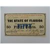 Image 1 : SCARCE 1863 STATE OF FLORIDA FRACTIONAL NOTE