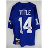 Image 1 : Y.A. TITTLE SIGNED FOOTBALL JERSEY