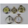 Image 1 : 5 VINTAGE/ANTIQUE POCKETWATCHES