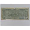 Image 2 : 1864 CONFEDERATE $20 NOTE