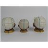 Image 2 : TRIO OF ANTIQUE BISQUE TOBACCO JARS