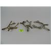 Image 1 : THREE SETS OF NICKEL COWBOY SPURS