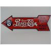 Image 1 : PEPSI-COLA METAL ARROW SIGN