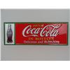 Image 1 : COCA-COLA EMBOSSED METAL SIGN