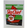Image 1 : TEXACO SKY CHIEF GASOLINE PORCELAIN SIGN