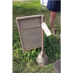 Metal Wash Board and a Hand Washing Machine
