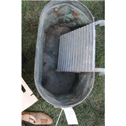 Copper Boiler and a Metal Wash Board
