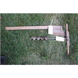 Auger and a Brush Axe