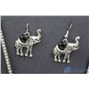 Image 3 : Elephant Necklace, Earrings & Bracelet Set