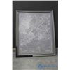 Image 1 : **Framed Map of New York Print