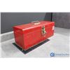 Image 1 : Red Metal Tool Box w/Contents