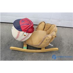 Kids Baseball Rocking Chair