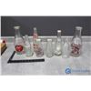 Image 1 : (8) Clear Glass Pop & Milk Bottles