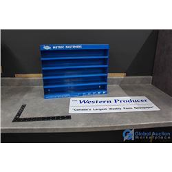 Papco Metric Fasteners Display Rack & Western Producer Newspaper Magnet
