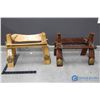 Image 1 : (2) Miniature Saddle Stands