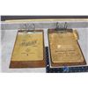 Image 1 : (2) Vintage Clip Boards