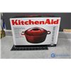 Image 1 : Un-Opened KitchenAid Covered Round Dutch Oven