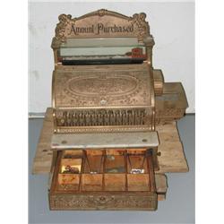 Brass 17" Marble top cash register