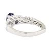 Image 3 : 1.85 ctw Sapphire and Diamond Ring - 18KT White Gold