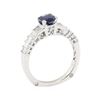 Image 4 : 1.85 ctw Sapphire and Diamond Ring - 18KT White Gold