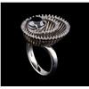 Image 4 : 2.85 ctw Black Diamond Ring - 14KT White Gold