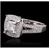 Image 2 : 18KT White Gold 1.56 ctw Diamond Ring