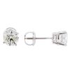 Image 2 : 1.42 ctw Diamond Stud Earrings - 14KT White Gold