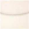 Image 4 : 14k White Gold 19.72 ctw 18 Station Oval Amethyst by the Yard 38" Chain Necklace