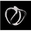 Image 4 : 0.56 ctw Diamond Ring - 14KT White Gold