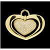 Image 1 : 1.56 ctw Diamond Pendant - 18KT Yellow Gold