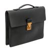 Image 4 : Louis Vuitton Green Taiga Leather Serviette Kourad Briefcase Bag