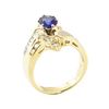 Image 4 : 2.15 ctw Blue Sapphire And Diamond Ring - 14KT Yellow Gold