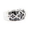 Image 1 : 2.91 ctw Black and White Diamond Ring - 14KT White Gold