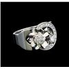 Image 1 : 0.50 ctw Diamond Ring - 14KT White Gold
