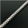 Image 5 : 18kt White Gold 3.48 ctw Diamond Line Tennis Bracelet