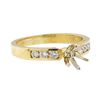 Image 1 : 0.25 ctw Diamond Semi-Mount Ring - 14KT Yellow Gold