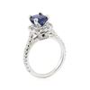 Image 4 : 2.41 ctw Sapphire and Diamond Ring - 14KT White Gold