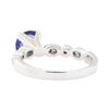 Image 3 : 1.68 ctw Sapphire and Diamond Ring - 14KT White Gold