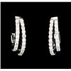 Image 1 : 0.60 ctw Diamond Earrings - 14KT White Gold