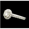Image 1 : 1.54 ctw Diamond Ring - 14KT White Gold