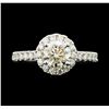 Image 2 : 1.54 ctw Diamond Ring - 14KT White Gold