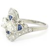Image 3 : Antique Art Deco Milgrain Platinum 1.69 ctw Old European Rose Cut Diamond Ring