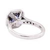 Image 3 : 1.64 ctw Blue Sapphire And Diamond Ring - 14KT White Gold