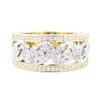 Image 2 : 0.52 ctw Diamond Wide Band - 14KT Yellow And White Gold