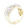 Image 4 : 0.52 ctw Diamond Wide Band - 14KT Yellow And White Gold