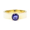 Image 2 : 1.60 ctw Sapphire Mens' Band - 14KT Yellow Gold