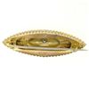 Image 8 : 9k Yellow Gold .10 ctw Diamond Marquise Shaped Etched Brooch Pin
