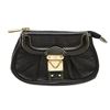 Image 1 : Louis Vuitton Black Suhali Leather Le Mignon Pouch Bag