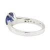 Image 3 : 1.56 ctw Sapphire and Diamond Ring - 18KT White Gold