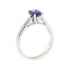 Image 4 : 1.56 ctw Sapphire and Diamond Ring - 18KT White Gold